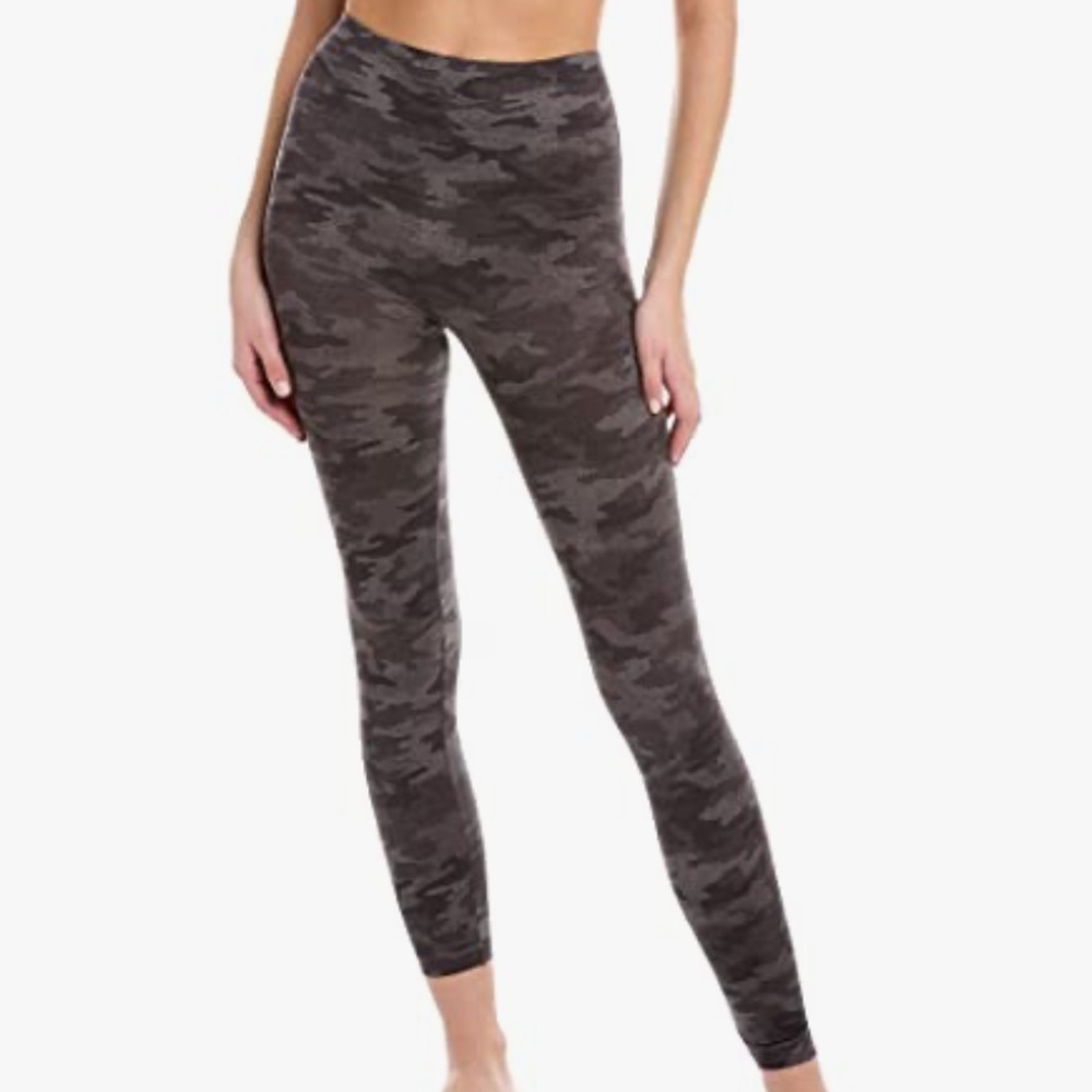SPANX women’s Look At Me Now heather camo grey leggings size SMALL pull-on - Picture 7 of 8
